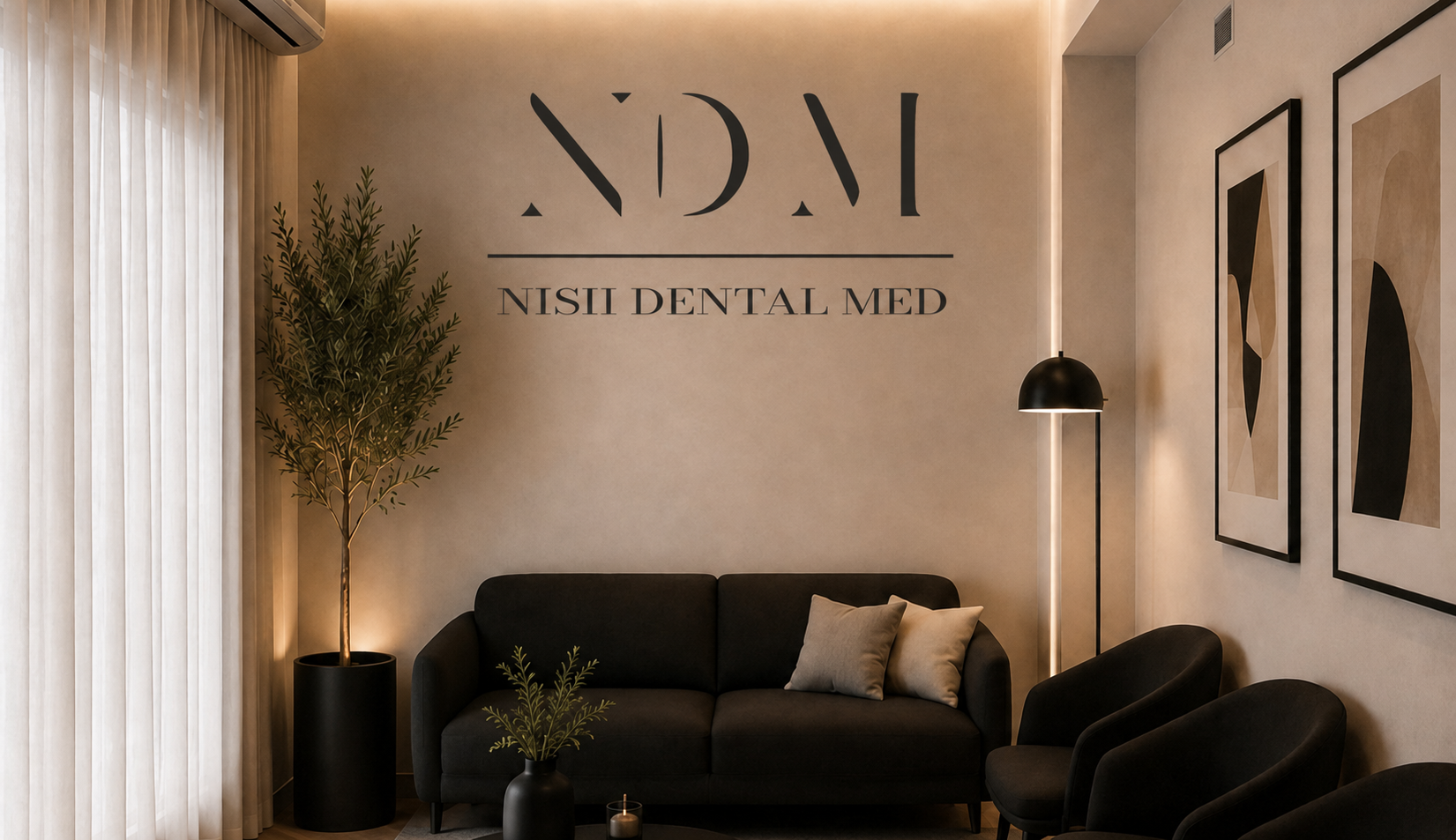 Sala d'attesa della sede NISII Dental Med di Ferentino